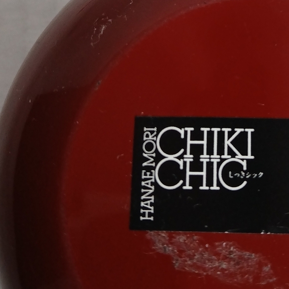 Vintage Hanae Mori Chiki Chic Round Trinket Box Bowl + Lid Gold Butterfly - Picture 9 of 9